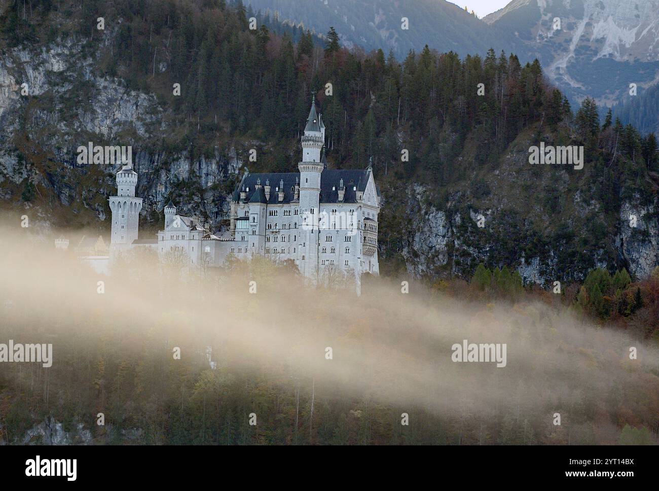 Castello di Neuschwanstein (Fussen, Baviera, Germania), costruzione 1869-1882. Foto Stock Castello di Neuschwanstein (Fussen, Baviera, Germania), costruzione 1869-1882. Foto Stock