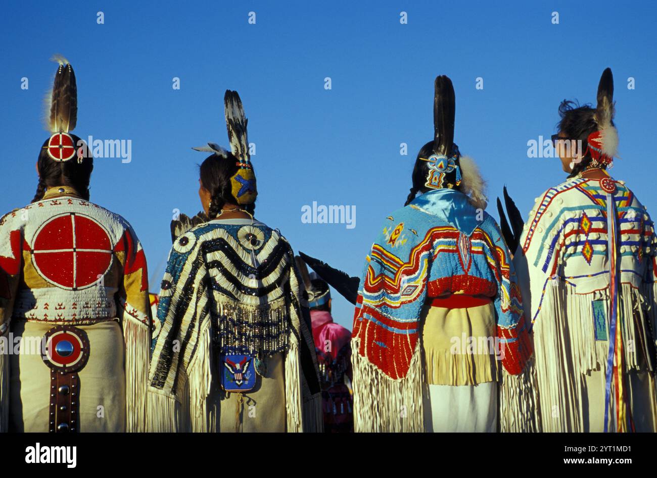 Donne ballerine tradizionali, North American Indian Days, Browning, Montana, Stati Uniti Foto Stock