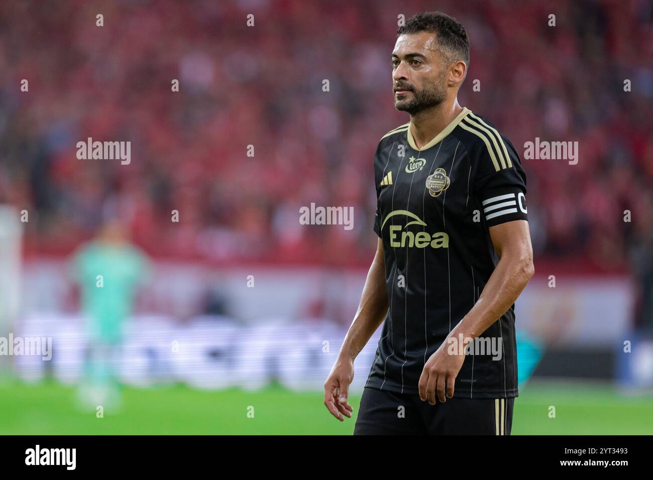 Leandro Rossi di Radomiak visto durante la partita polacca di PKO Ekstraklasa League tra Widzew Lodz e Radomiak Radom al Widzew Lodz Municipal Stadium. Punteggio finale; Widzew Lodz 3:2 Radomiak Radom. Foto Stock