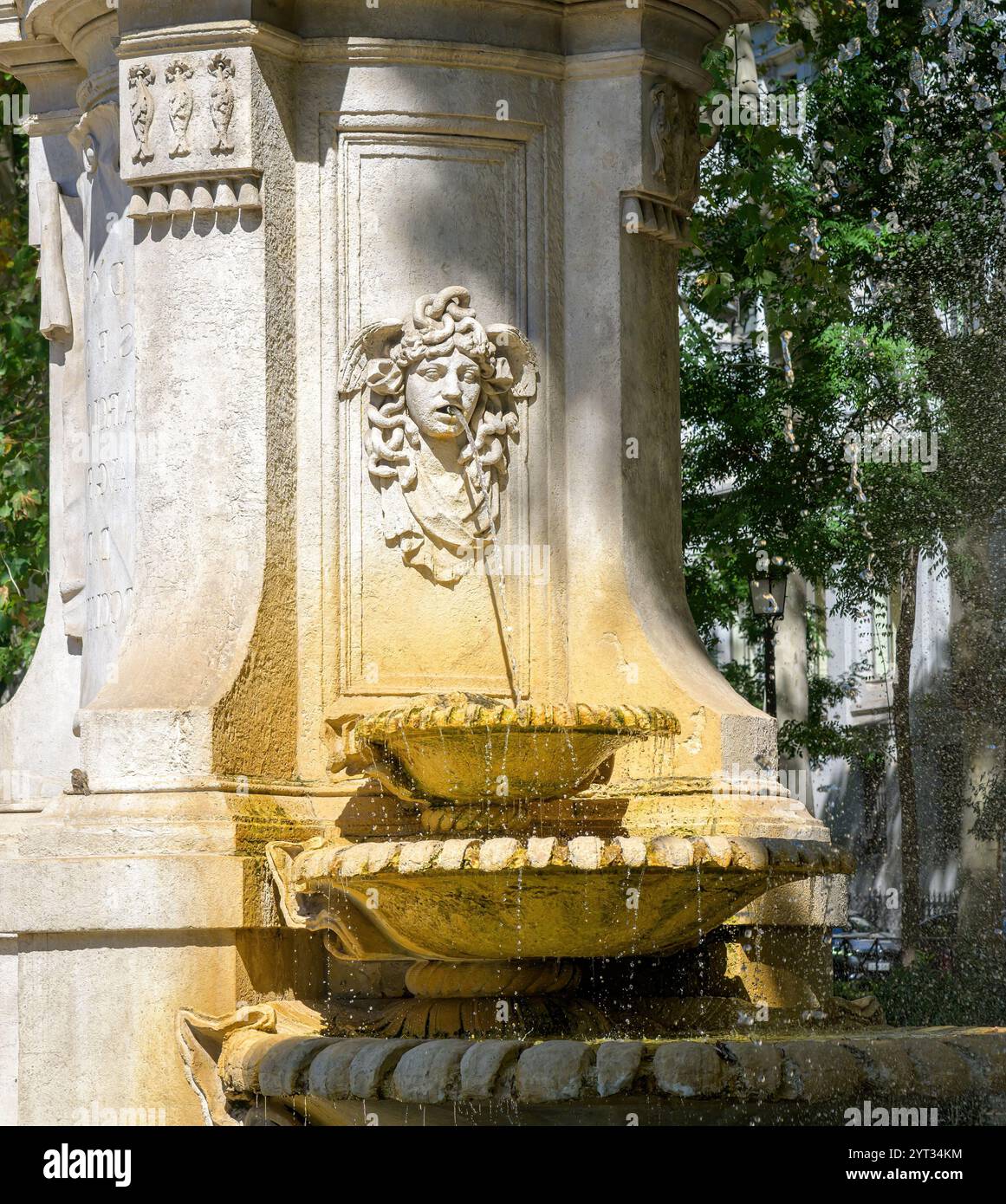 Fontana di Apollo o delle quattro stagioni, Madrid, Spagna Foto Stock