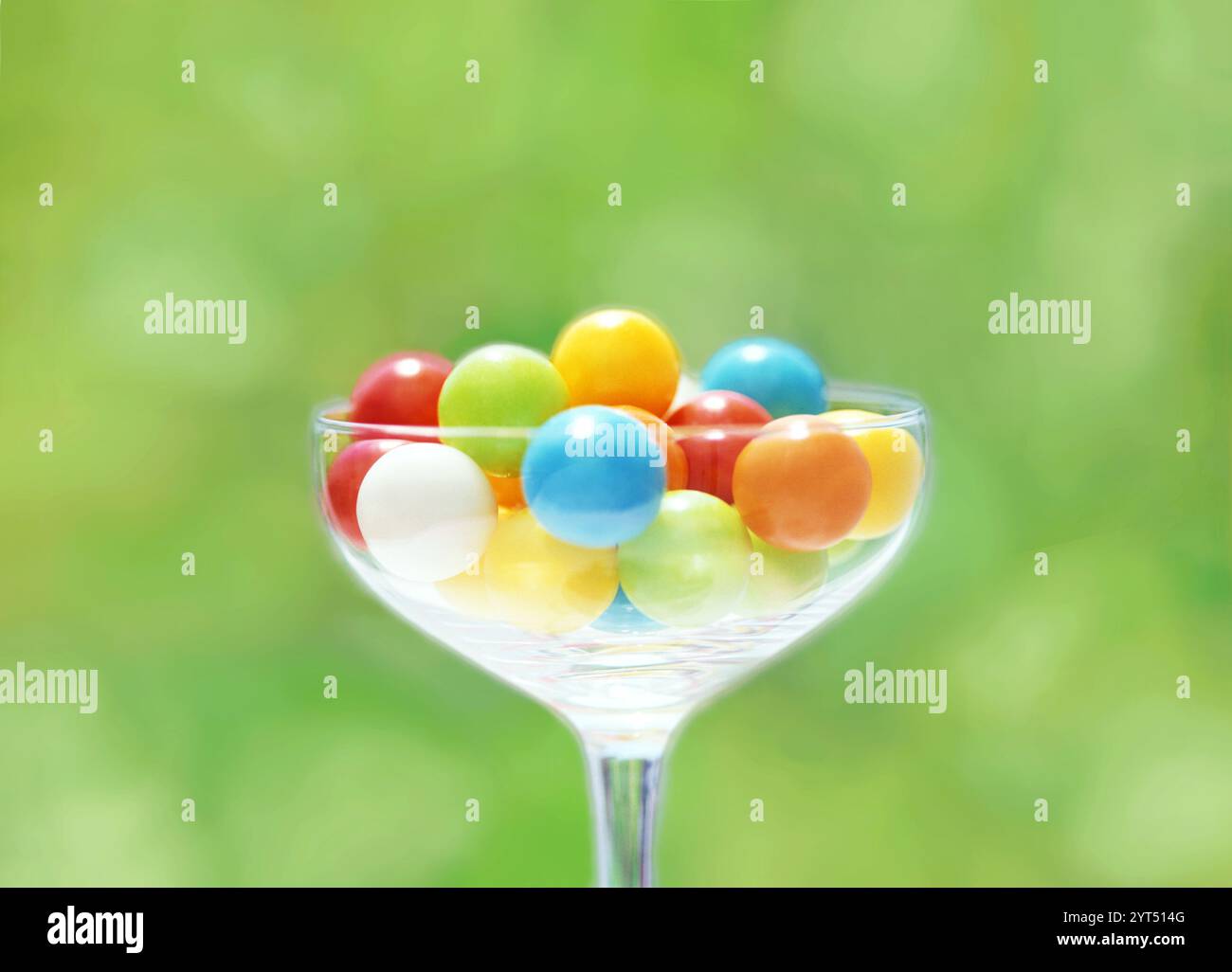 Caramelle in un bicchiere Foto Stock