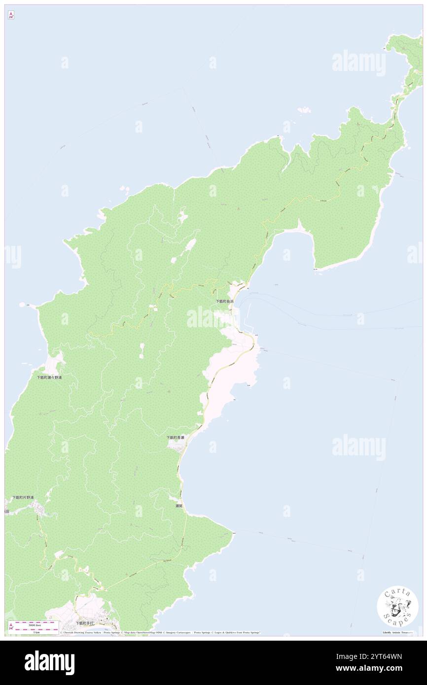 Nagahama, Satsumasendai Shi, JP, Giappone, Kagoshima, N 31 41' 59'', N 129 43' 59'', MAP, Cartascapes Map pubblicata nel 2024. Esplora Cartascapes, una mappa che rivela i diversi paesaggi, culture ed ecosistemi della Terra. Viaggia attraverso il tempo e lo spazio, scoprendo l'interconnessione del passato, del presente e del futuro del nostro pianeta. Foto Stock