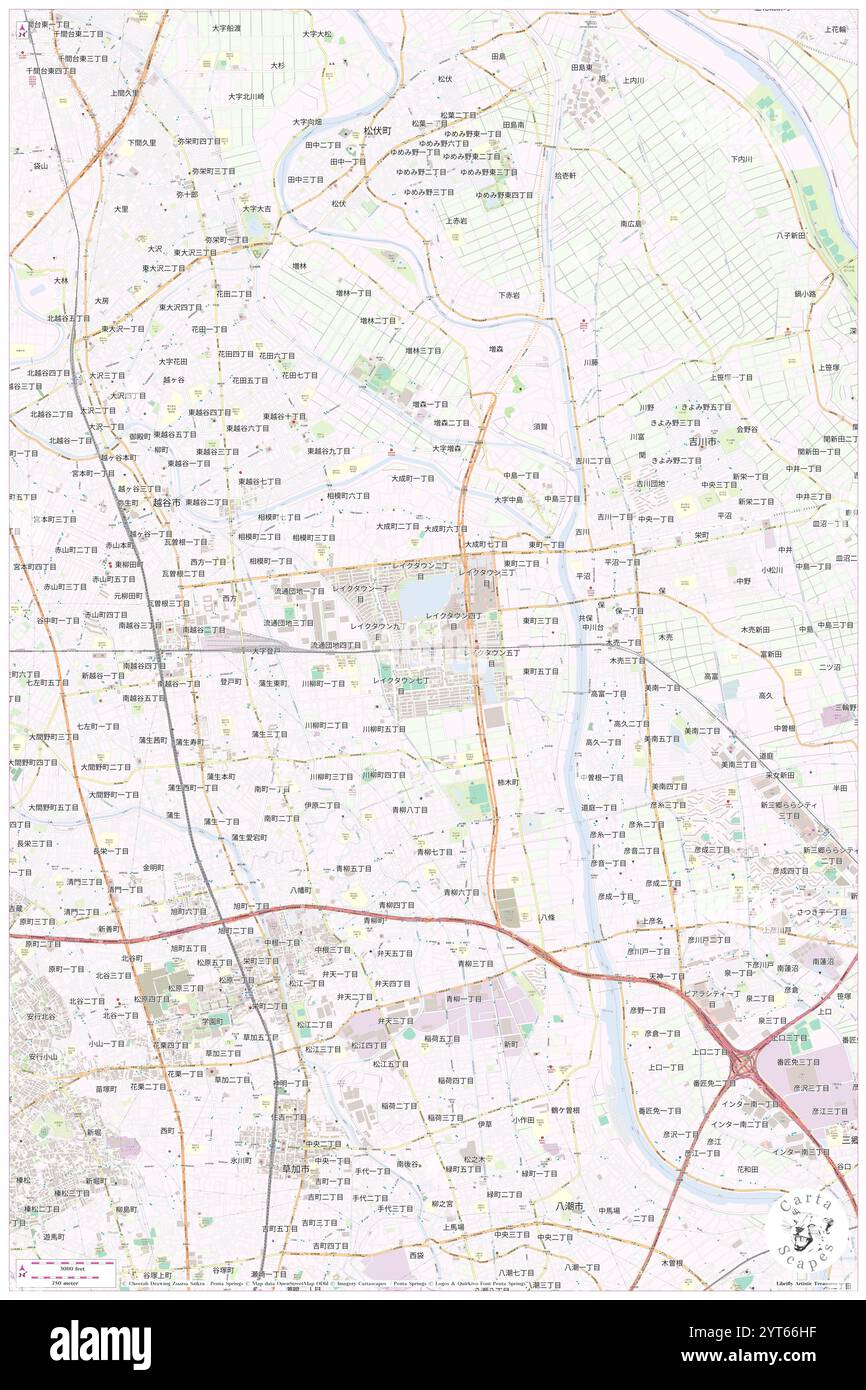 Koshigaya Laketown Eki, Koshigaya Shi, JP, Giappone, Saitama, N 35 52' 33'', N 139 49' 21'', MAP, Cartascapes Map pubblicata nel 2024. Esplora Cartascapes, una mappa che rivela i diversi paesaggi, culture ed ecosistemi della Terra. Viaggia attraverso il tempo e lo spazio, scoprendo l'interconnessione del passato, del presente e del futuro del nostro pianeta. Foto Stock