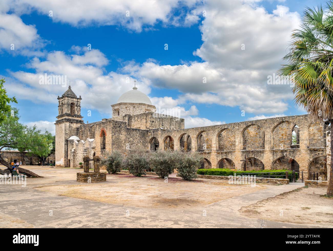 Missione San José, San Antonio, Texas, Stati Uniti Foto Stock