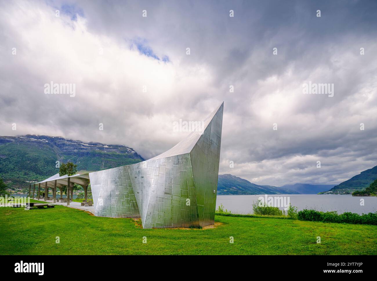Servizi igienici futuristici in Norvegia Foto Stock