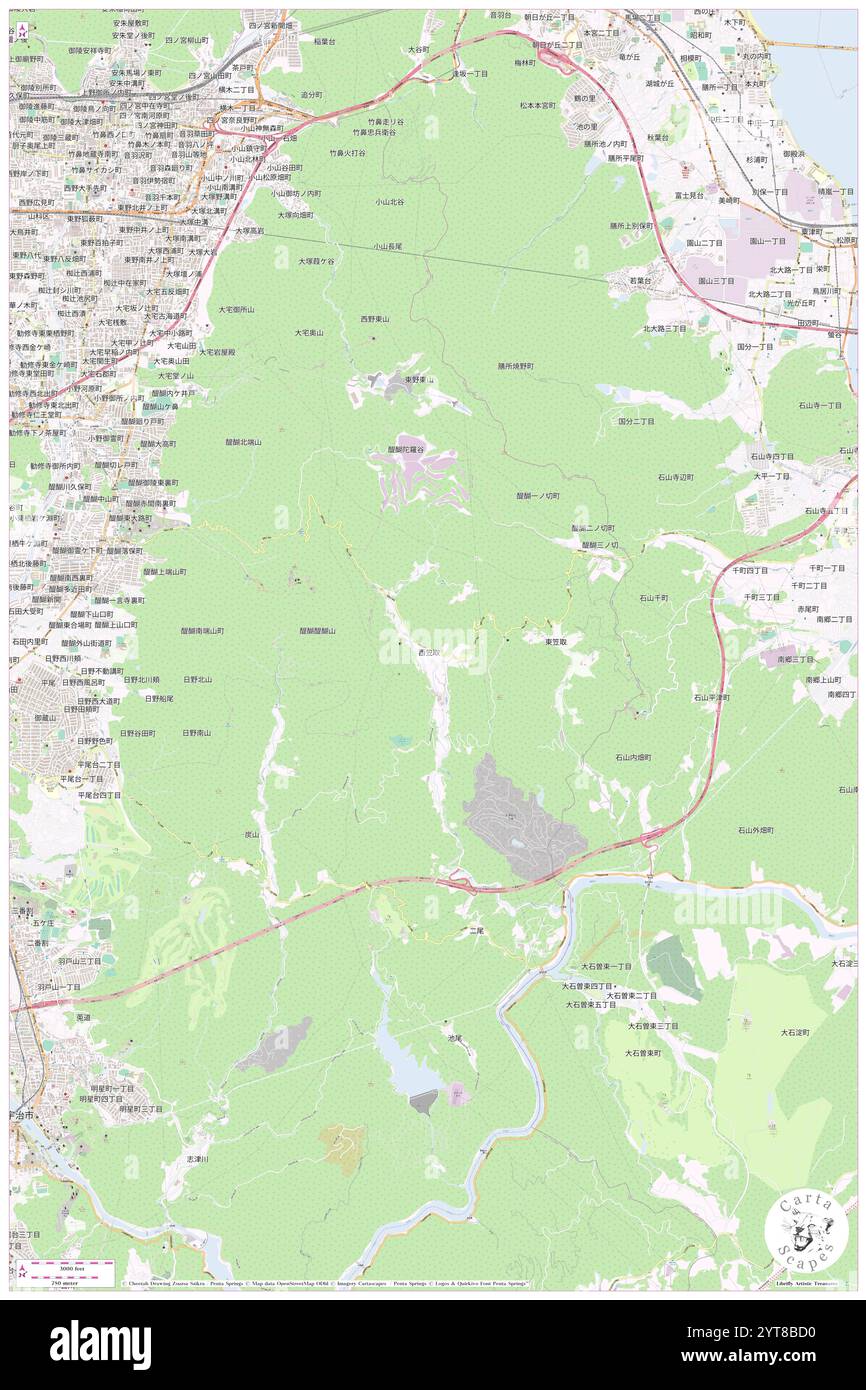 Nishikasatori, Uji Shi, JP, Giappone, Kyoto, N 34 56' 18''', N 135 51' 18'', MAP, Cartascapes Map pubblicata nel 2024. Esplora Cartascapes, una mappa che rivela i diversi paesaggi, culture ed ecosistemi della Terra. Viaggia attraverso il tempo e lo spazio, scoprendo l'interconnessione del passato, del presente e del futuro del nostro pianeta. Foto Stock