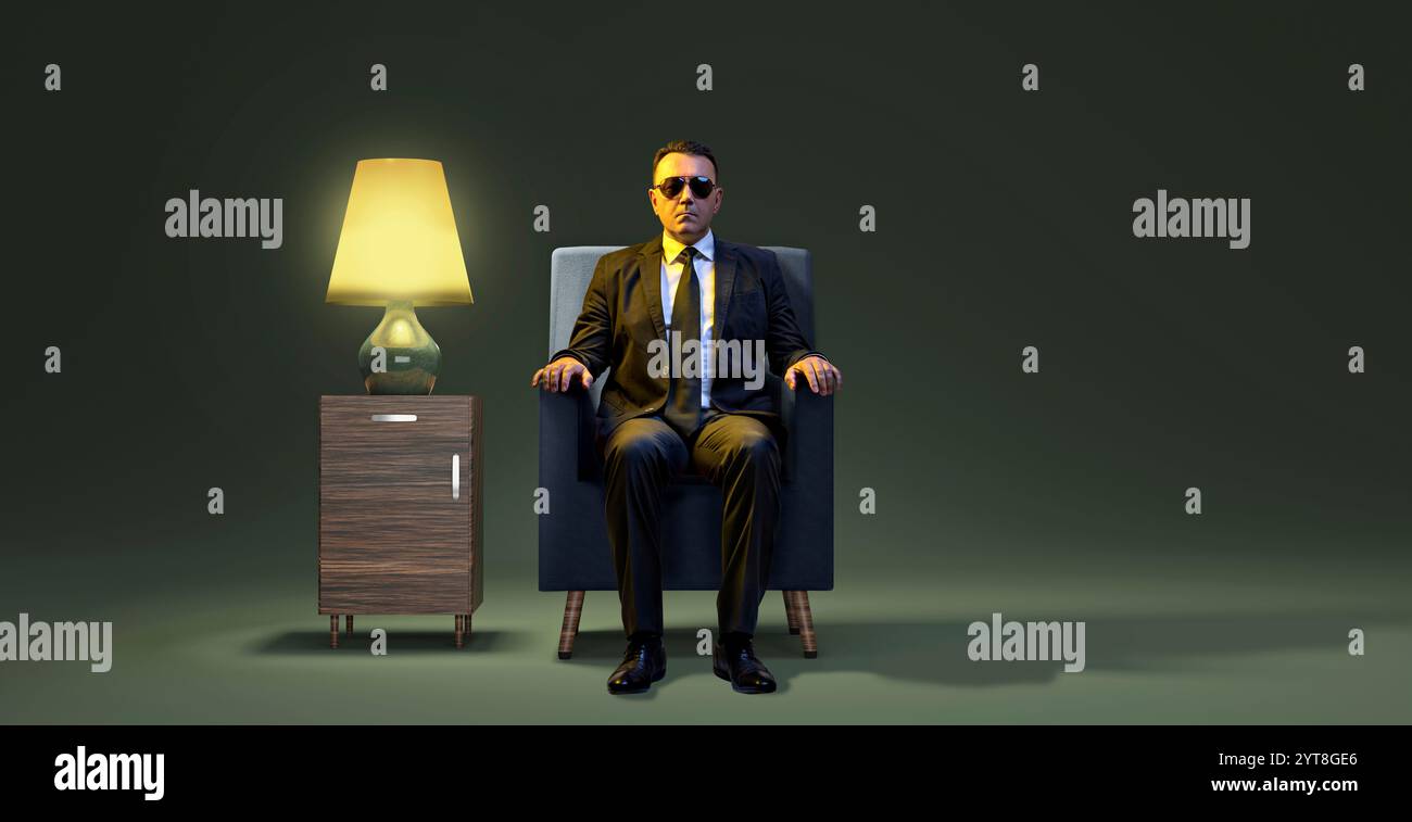 immagine simbolica per egomanie, egoismo, egoismo e errata autovalutazione Foto Stock