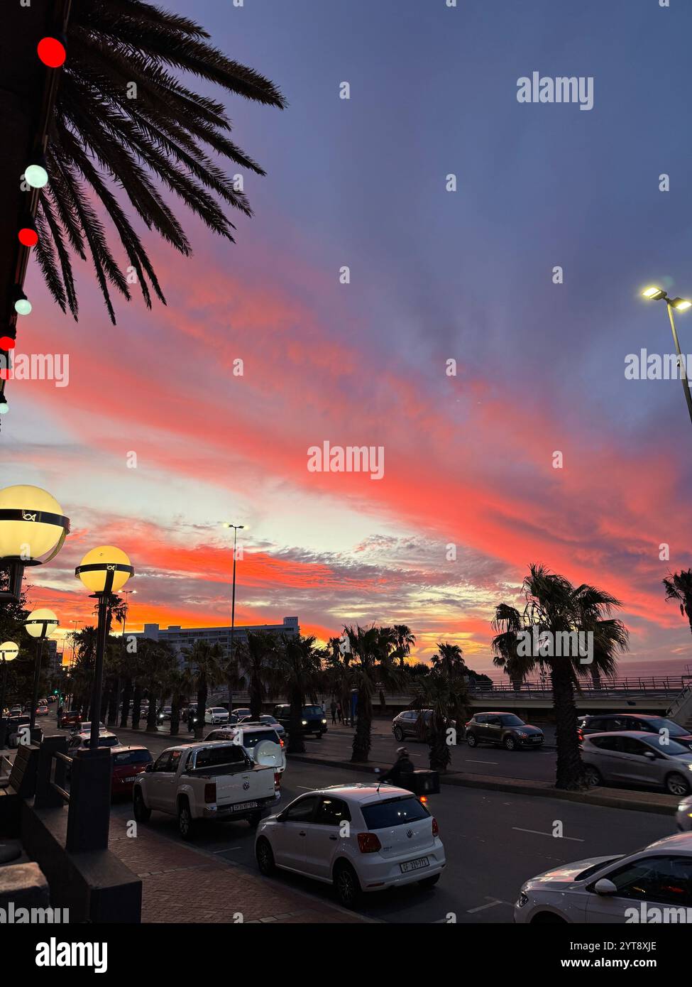 Tramonto a Cape Town Foto Stock