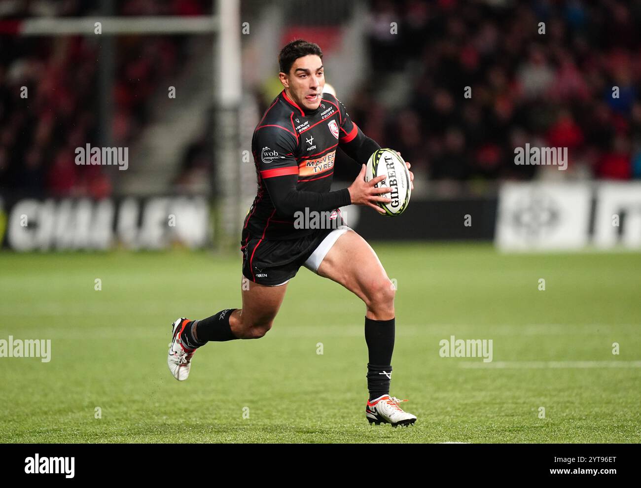 Gloucester's Will Butler durante la partita della Challenge Cup al Kingsholm Stadium di Gloucester. Data foto: Venerdì 6 dicembre 2024. Foto Stock