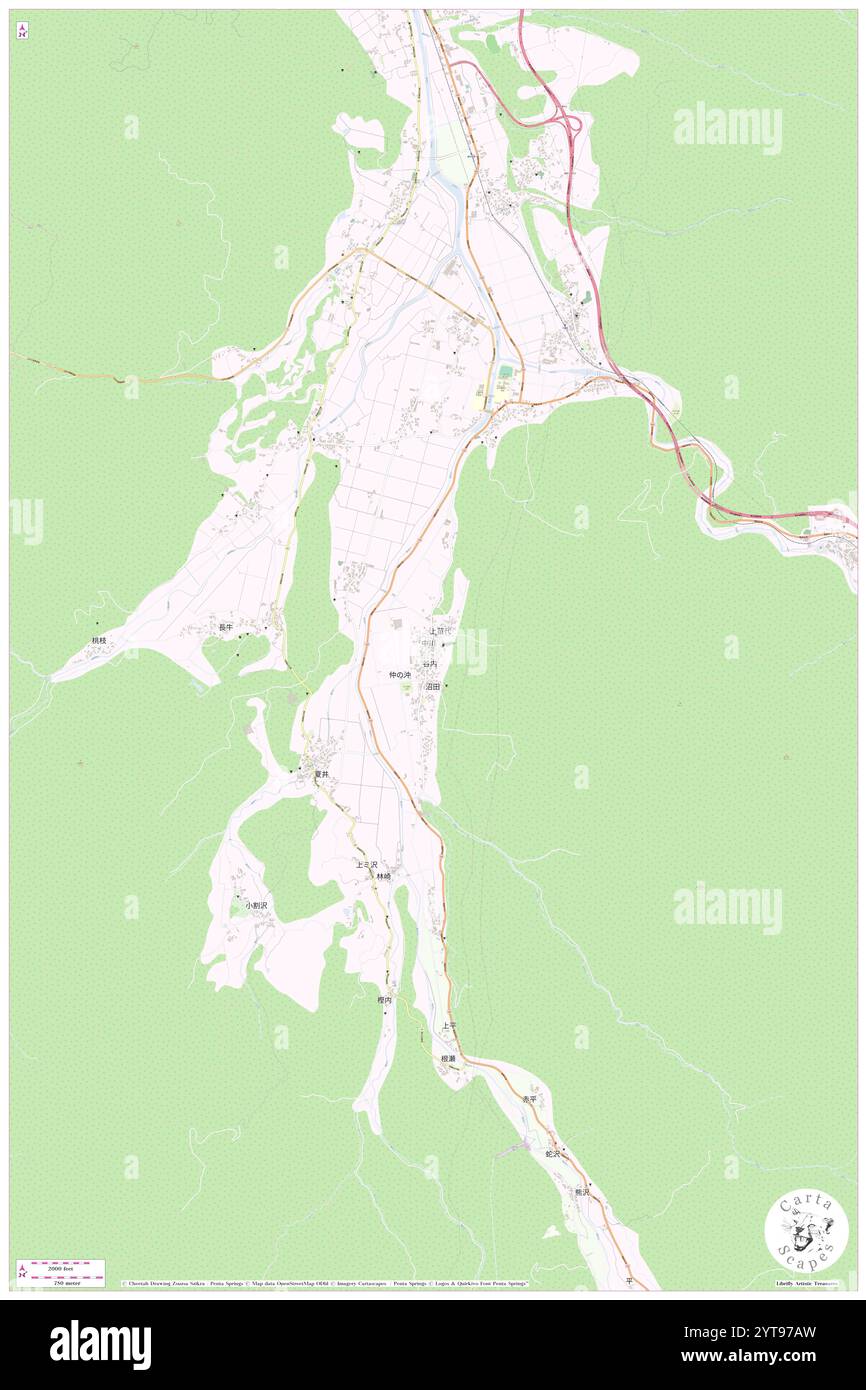 Taninai, Kazuno Shi, JP, Giappone, Akita, N 40 6' 49'', N 140 47' 19'', MAP, Cartascapes Map pubblicata nel 2024. Esplora Cartascapes, una mappa che rivela i diversi paesaggi, culture ed ecosistemi della Terra. Viaggia attraverso il tempo e lo spazio, scoprendo l'interconnessione del passato, del presente e del futuro del nostro pianeta. Foto Stock