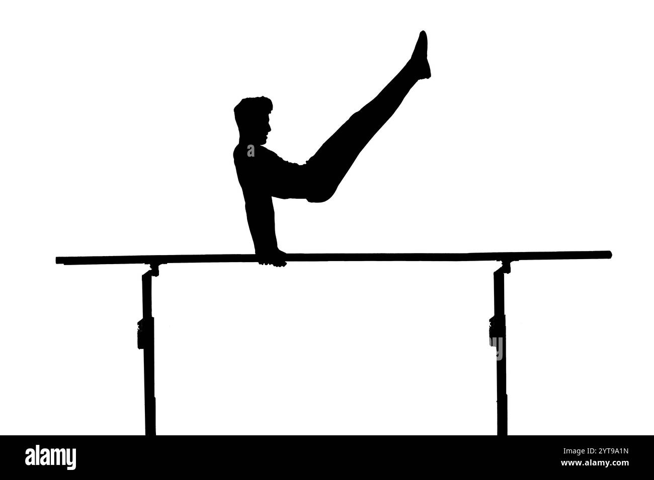 Simbolo Barrenturner come silhouette in bianco e nero Foto Stock