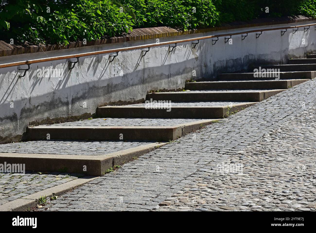 Salita alla collina della cattedrale, Freising, alta Baviera Foto Stock