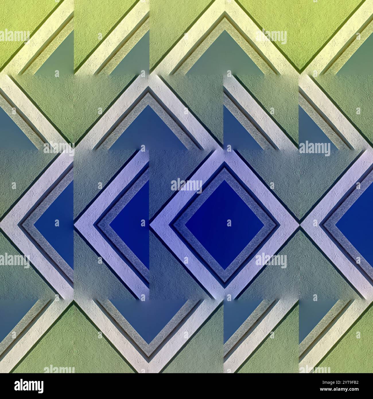 Collage fotografico angolo blu Foto Stock