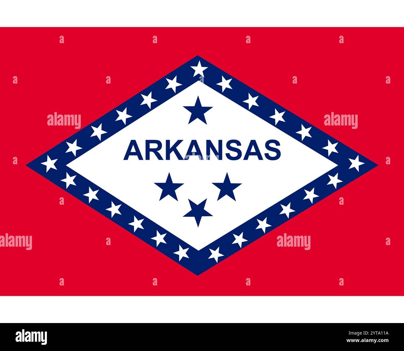 Bandiera dell'Arkansas Foto Stock
