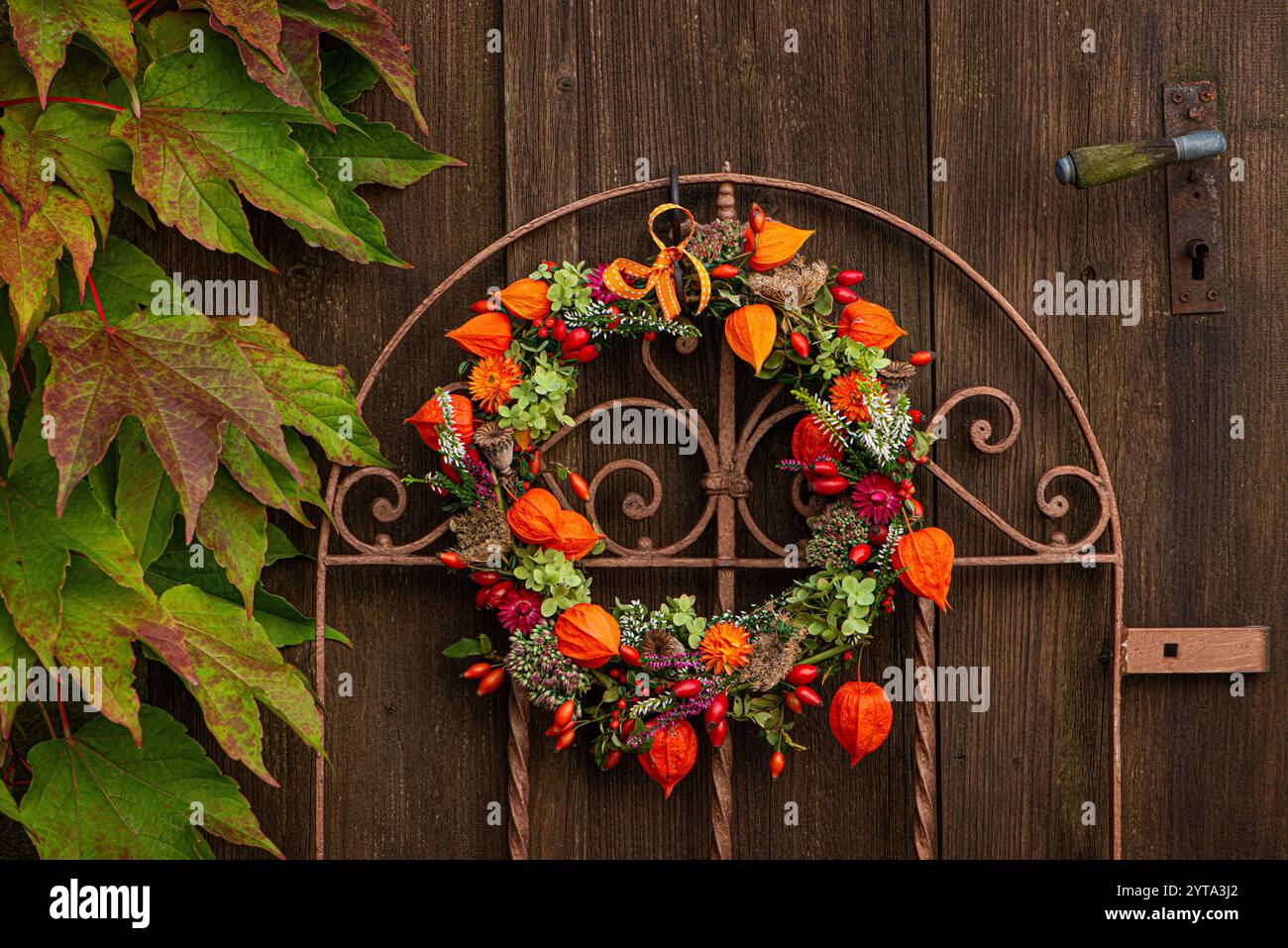 Ghirlanda di autunno Foto Stock