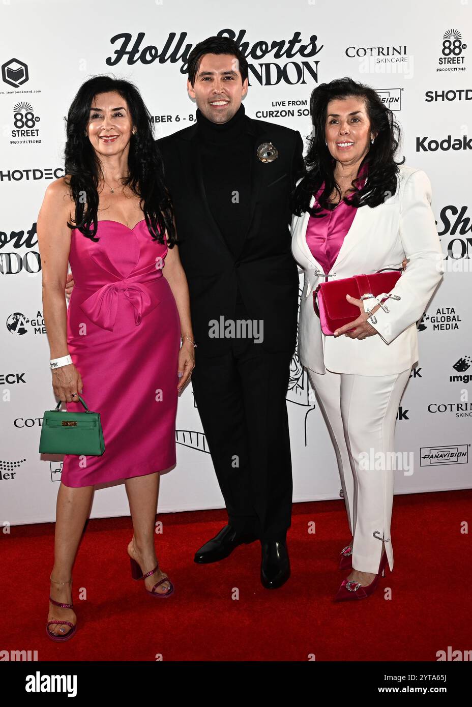 LONDRA, REGNO UNITO. 6 dicembre 2024. Martha Jerelle, Camilo Triana, Mónica Cotrina hanno partecipato al LONDON Film Festival 'HollyShorts', celebrando i vincitori e i candidati del British Academy Award alla Beaufort House, Chelsea, Londra, Regno Unito. (Foto di 李世惠/SEE li/Picture Capital) credito: Vedi li/Picture Capital/Alamy Live News Foto Stock