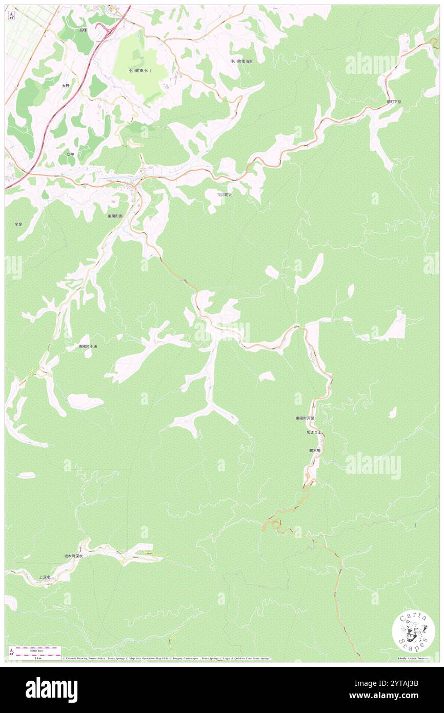 Bisho gawa, , JP, Giappone, Kumamoto, N 32 31' 6'', N 130 44' 11'', MAP, Cartascapes Map pubblicata nel 2024. Esplora Cartascapes, una mappa che rivela i diversi paesaggi, culture ed ecosistemi della Terra. Viaggia attraverso il tempo e lo spazio, scoprendo l'interconnessione del passato, del presente e del futuro del nostro pianeta. Foto Stock