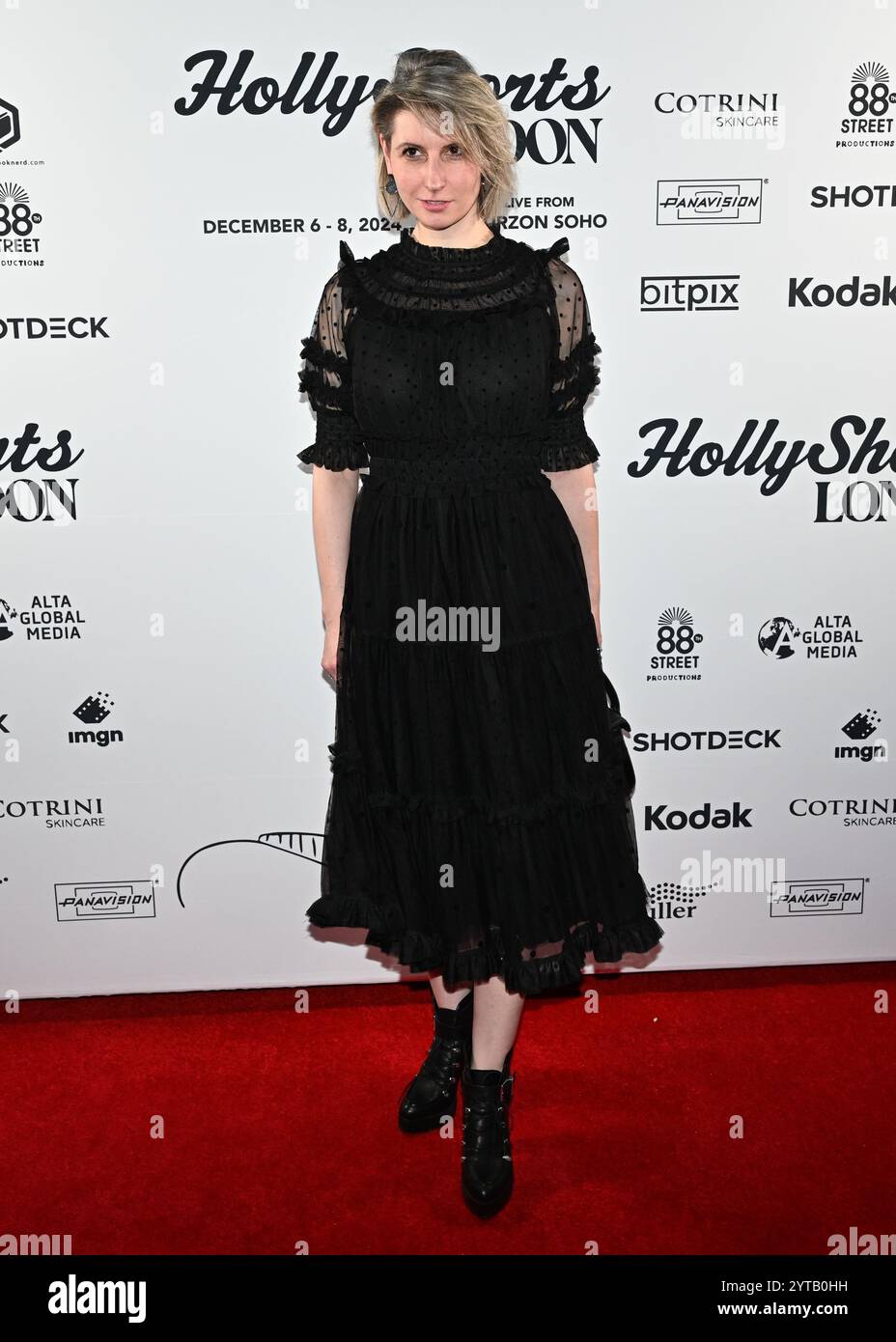 LONDRA, INGHILTERRA: 6 dicembre 2024: Georgina Strawson ha partecipato al LONDON Film Festival 'HollyShorts', celebrando i vincitori e le candidature del British Academy Award alla Beaufort House, Chelsea, Londra, Regno Unito. (Foto di 李世惠/SEE li/Picture Capital) Foto Stock