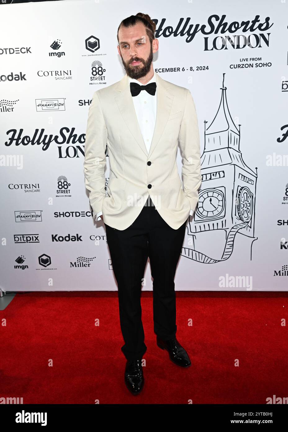 LONDRA, INGHILTERRA: 6 dicembre 2024: Chris Overton ha partecipato al LONDON Film Festival 'HollyShorts', celebrando i vincitori e i candidati del British Academy Award a Beaufort House, Chelsea, Londra, Regno Unito. (Foto di 李世惠/SEE li/Picture Capital) Foto Stock