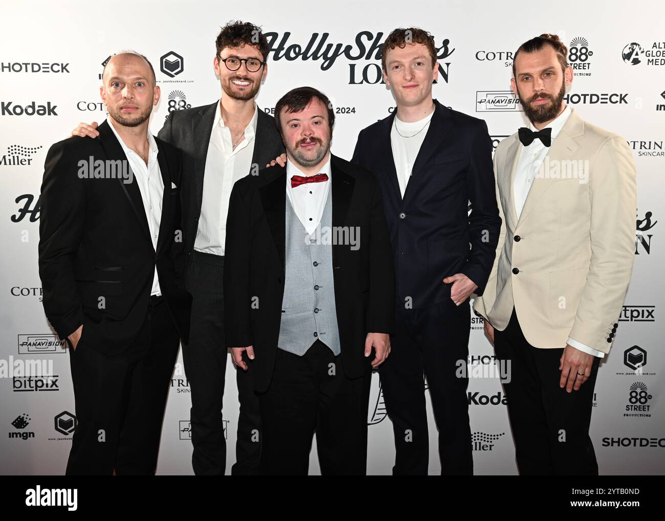 LONDRA, REGNO UNITO. 6 dicembre 2024. Jamie Donoughue, Tom Berkeley, James Martin, Ross White e Chris Overton hanno partecipato al LONDON Film Festival 'HollyShorts', celebrando i vincitori e i candidati del British Academy Award alla Beaufort House, Chelsea, Londra, Regno Unito. (Foto di 李世惠/SEE li/Picture Capital) credito: Vedi li/Picture Capital/Alamy Live News Foto Stock