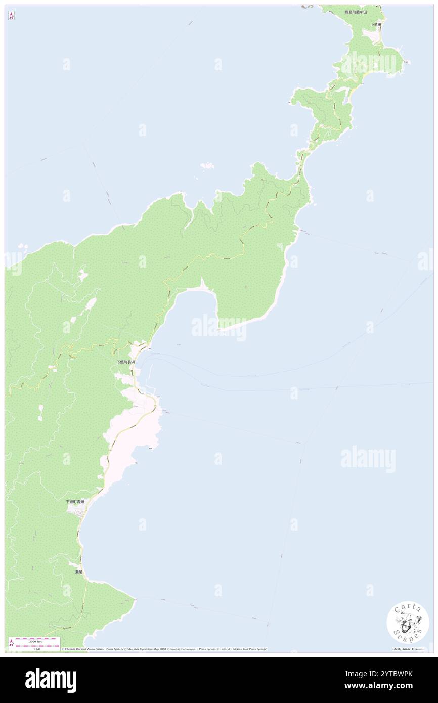 Oyamano Hana, Satsumasendai Shi, JP, Giappone, Kagoshima, N 31 42' 37'', N 129 45' 28'', MAP, Cartascapes Map pubblicata nel 2024. Esplora Cartascapes, una mappa che rivela i diversi paesaggi, culture ed ecosistemi della Terra. Viaggia attraverso il tempo e lo spazio, scoprendo l'interconnessione del passato, del presente e del futuro del nostro pianeta. Foto Stock