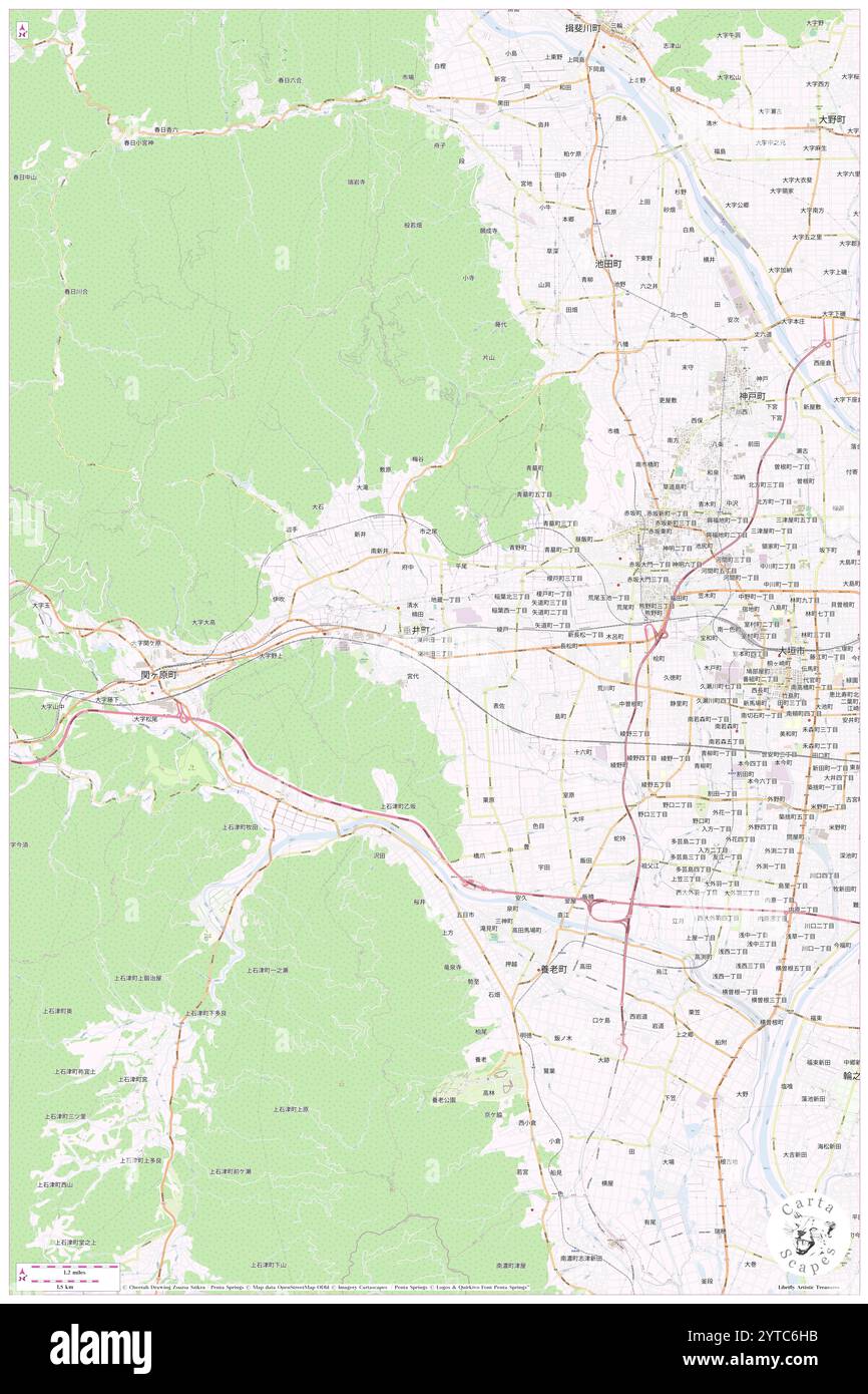 Tarui, Fuwa-gun, JP, Giappone, Gifu, N 35 22' 0'', N 136 31' 59'', MAP, Cartascapes Map pubblicata nel 2024. Esplora Cartascapes, una mappa che rivela i diversi paesaggi, culture ed ecosistemi della Terra. Viaggia attraverso il tempo e lo spazio, scoprendo l'interconnessione del passato, del presente e del futuro del nostro pianeta. Foto Stock