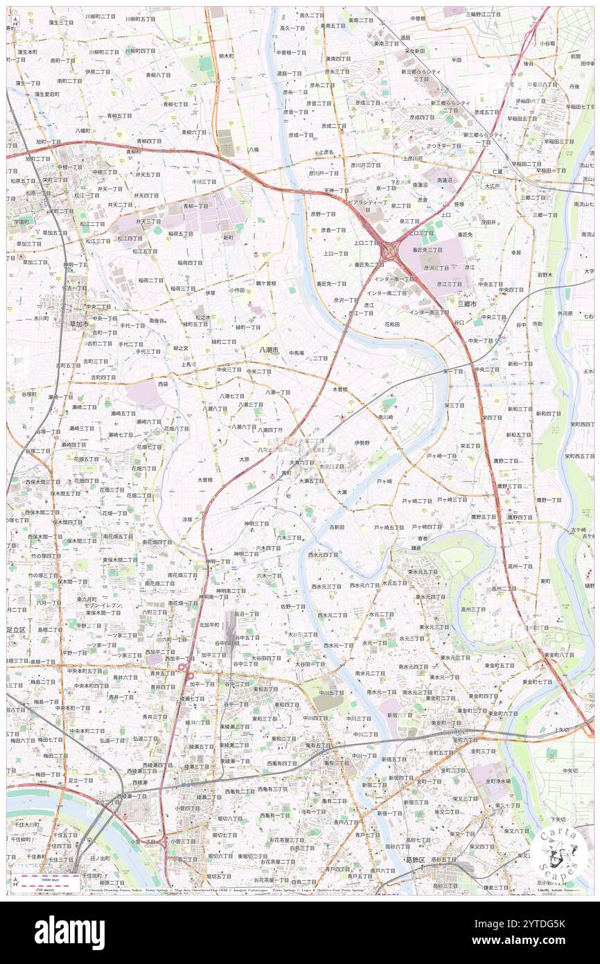 Centro commerciale Frespo Yashio, Yashio-shi, JP, Giappone, Saitama, N 35 48' 30'', N 139 50' 38'', MAP, Cartascapes Map pubblicata nel 2024. Esplora Cartascapes, una mappa che rivela i diversi paesaggi, culture ed ecosistemi della Terra. Viaggia attraverso il tempo e lo spazio, scoprendo l'interconnessione del passato, del presente e del futuro del nostro pianeta. Foto Stock