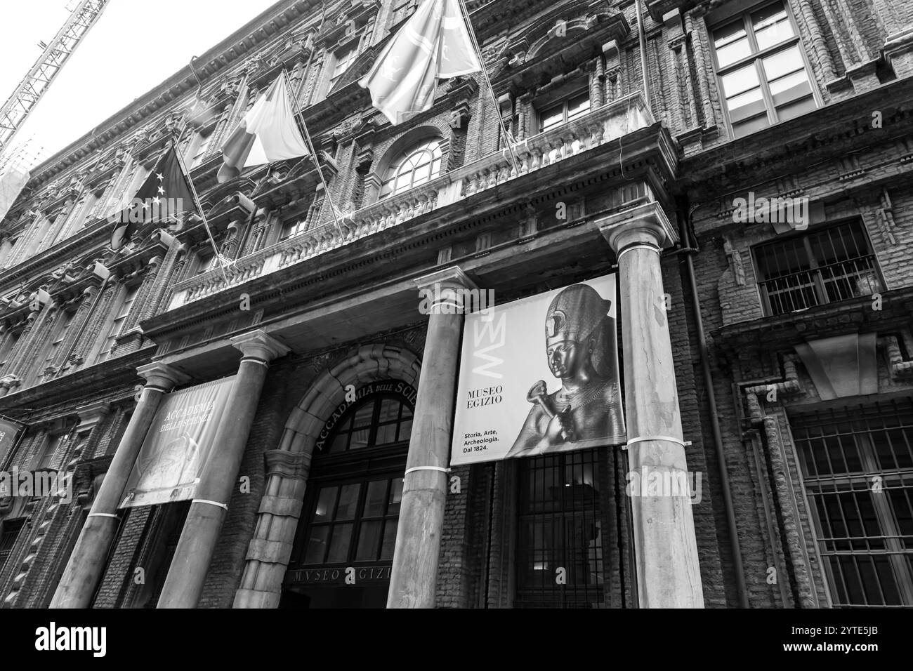 Torino, Italia - 27 marzo 2022: Il Museo Egizio è un museo archeologico specializzato in archeologia e antropologia egizia, V Foto Stock