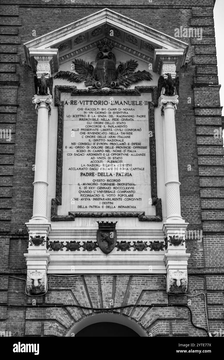 Torino, 27 marzo 2022: Palazzo Madama e Casaforte degli Acaja è un palazzo torinese. Situato in Piazza Castello. Foto Stock