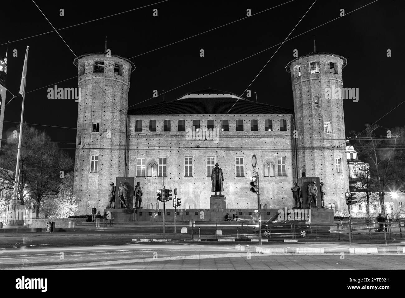 Torino, 28 marzo 2022: Palazzo Madama e Casaforte degli Acaja è un palazzo torinese. Situato in Piazza Castello. Foto Stock