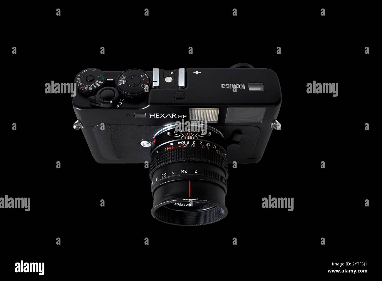 Telecamera a telemetro, Konica Hexar RF, telecamera a film classico giapponese, Foto Stock