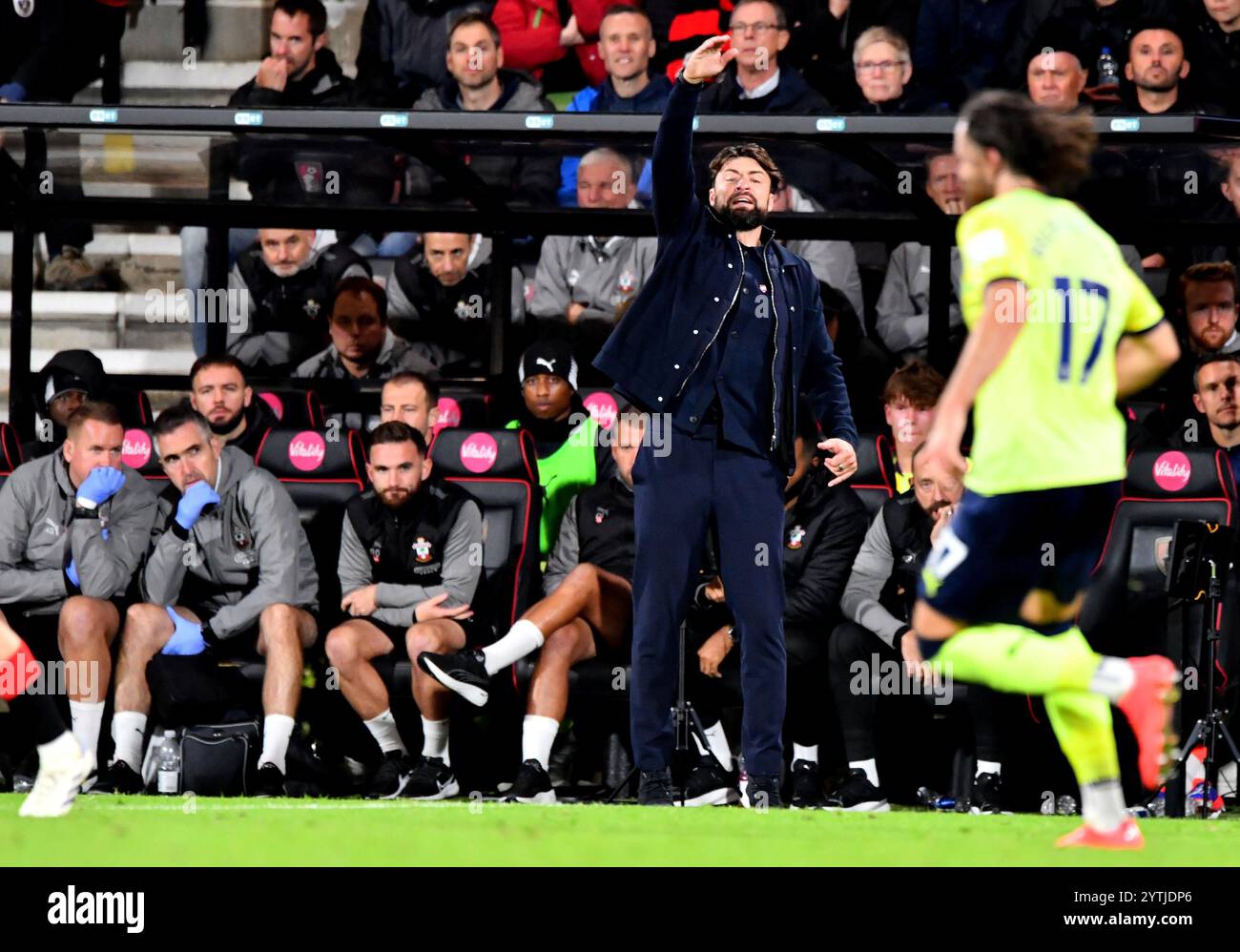 Manager di Southampton Russell Martin - AFC Bournemouth contro Southampton, Premier League, Vitality Stadium, Bournemouth, Regno Unito - 30 settembre 2024 solo uso editoriale - si applicano restrizioni DataCo Foto Stock