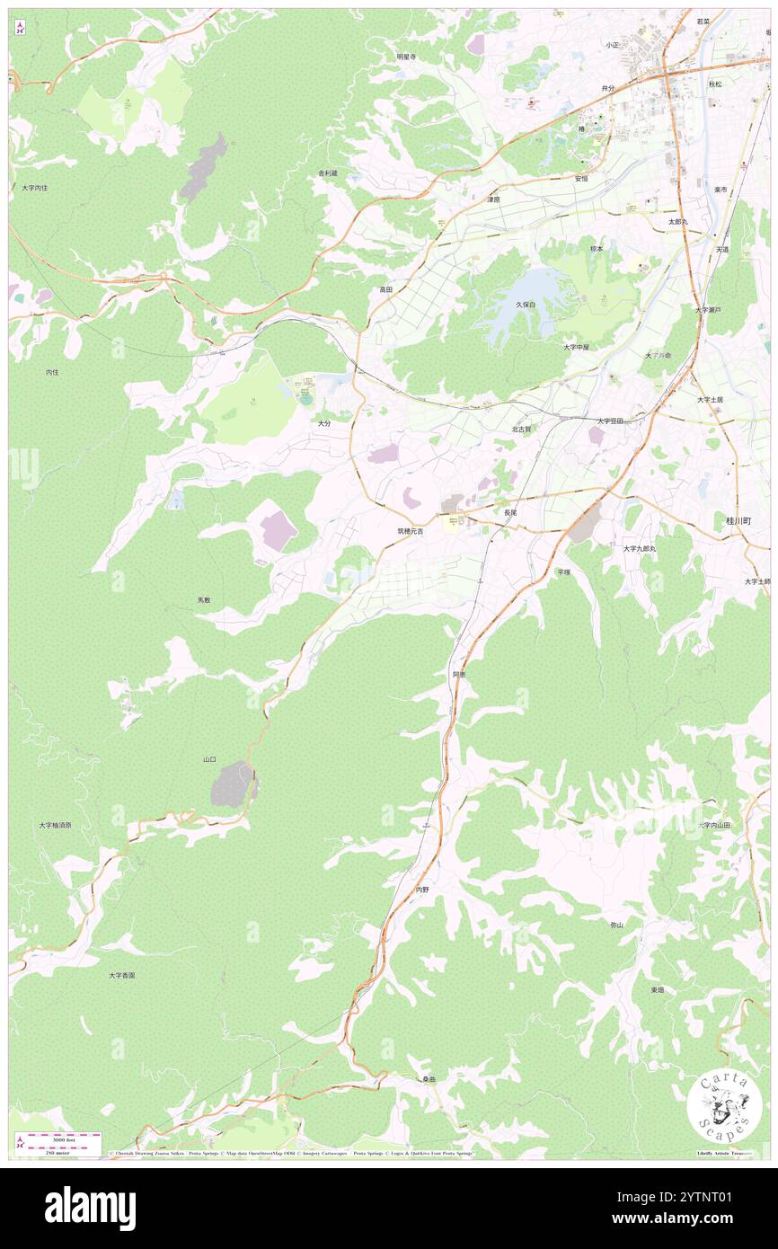 Kamihonami-mura, JP, Giappone, N 33 34' 0'', N 130 37' 59'', MAP, Cartascapes Map pubblicata nel 2024. Esplora Cartascapes, una mappa che rivela i diversi paesaggi, culture ed ecosistemi della Terra. Viaggia attraverso il tempo e lo spazio, scoprendo l'interconnessione del passato, del presente e del futuro del nostro pianeta. Foto Stock