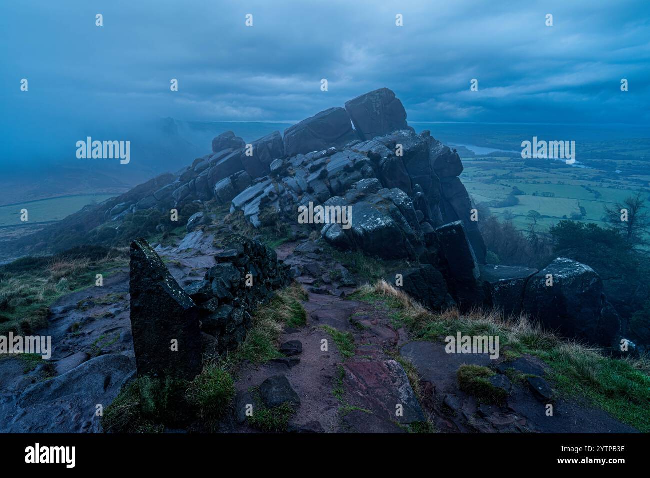 The Roaches, Peak District Foto Stock