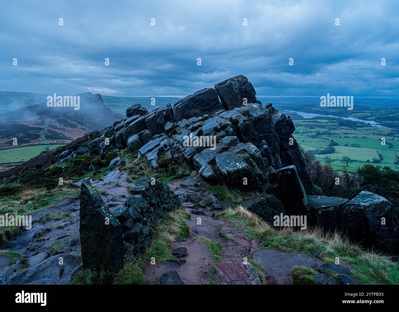 The Roaches, Peak District Foto Stock