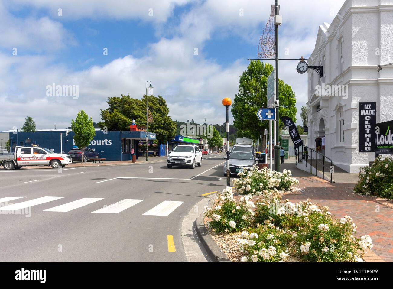 Centro città, Talbot Street, Geraldine, regione di Canterbury, South Island, nuova Zelanda Foto Stock