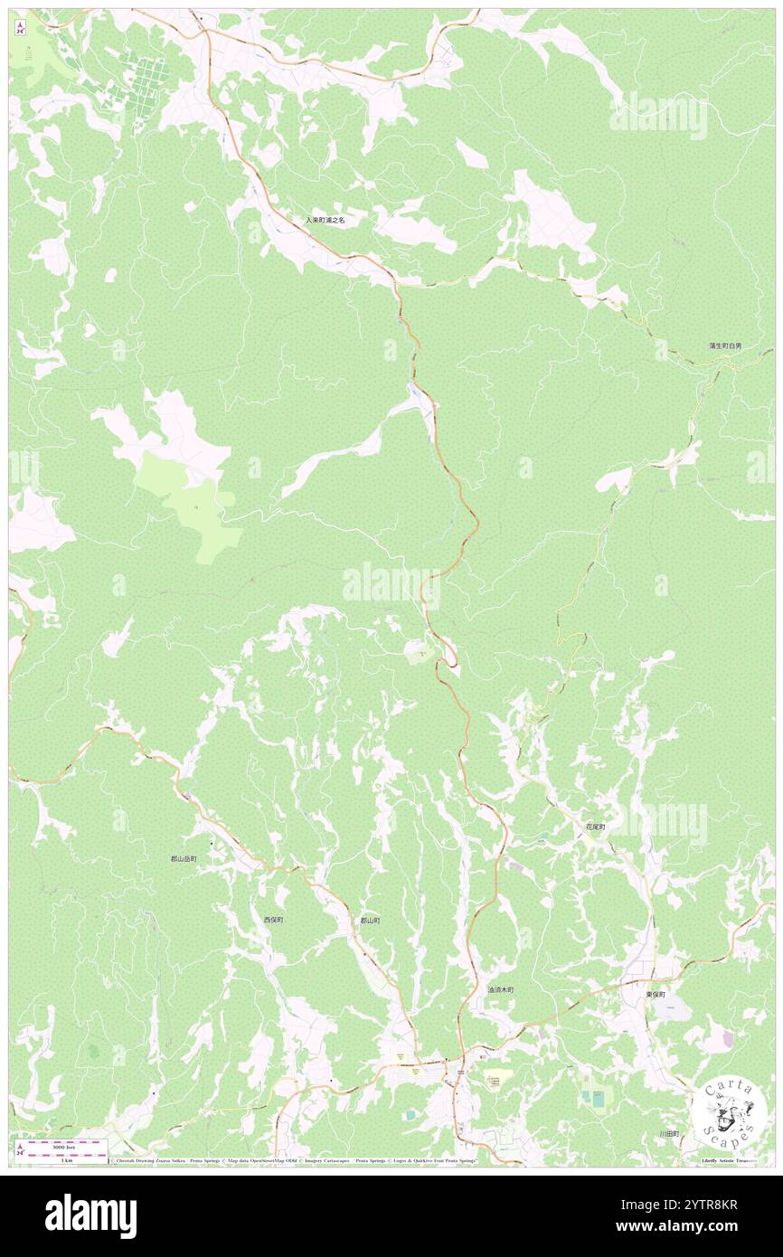 Tsusedo, Satsumasendai Shi, JP, Giappone, Kagoshima, N 31 43' 59'', N 130 28' 0'', MAP, Cartascapes Map pubblicata nel 2024. Esplora Cartascapes, una mappa che rivela i diversi paesaggi, culture ed ecosistemi della Terra. Viaggia attraverso il tempo e lo spazio, scoprendo l'interconnessione del passato, del presente e del futuro del nostro pianeta. Foto Stock