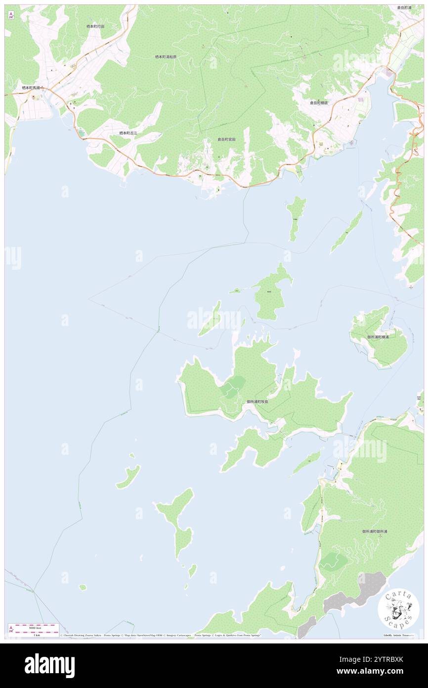 Dateku Jima, , JP, Giappone, Kumamoto, N 32 22' 11'', N 130 18' 31'', MAP, Cartascapes Map pubblicata nel 2024. Esplora Cartascapes, una mappa che rivela i diversi paesaggi, culture ed ecosistemi della Terra. Viaggia attraverso il tempo e lo spazio, scoprendo l'interconnessione del passato, del presente e del futuro del nostro pianeta. Foto Stock