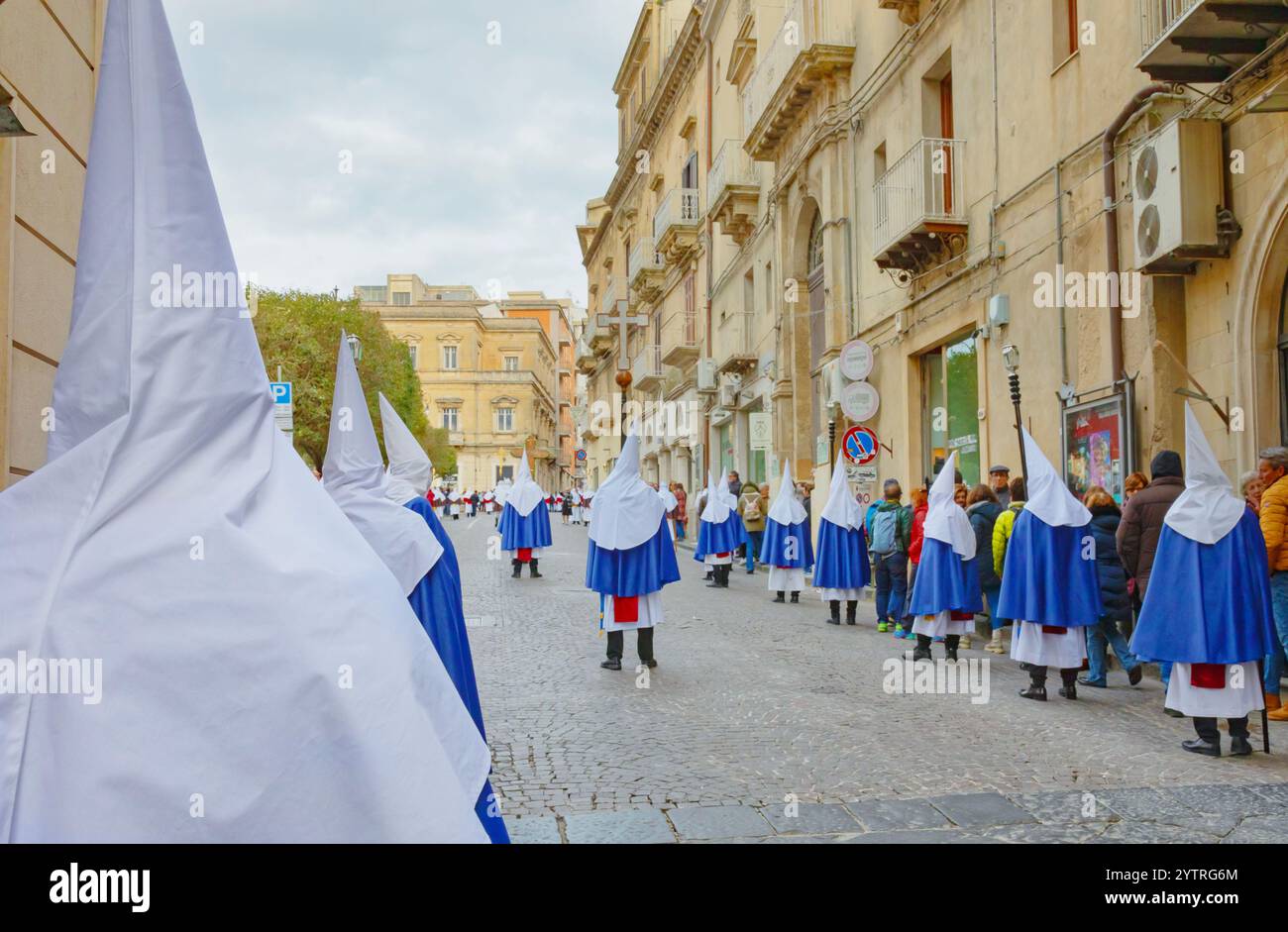 Processione del venerdì Santo, Enna, Siclly, Italia Foto Stock