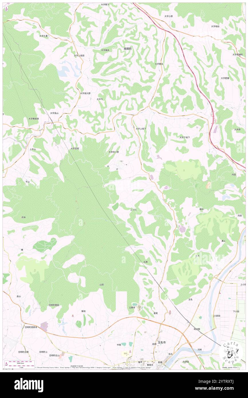 Ishinoo, Tamana Shi, JP, Giappone, Kumamoto, N 32 59' 22'', N 130 32' 50'', MAP, Cartascapes Map pubblicata nel 2024. Esplora Cartascapes, una mappa che rivela i diversi paesaggi, culture ed ecosistemi della Terra. Viaggia attraverso il tempo e lo spazio, scoprendo l'interconnessione del passato, del presente e del futuro del nostro pianeta. Foto Stock