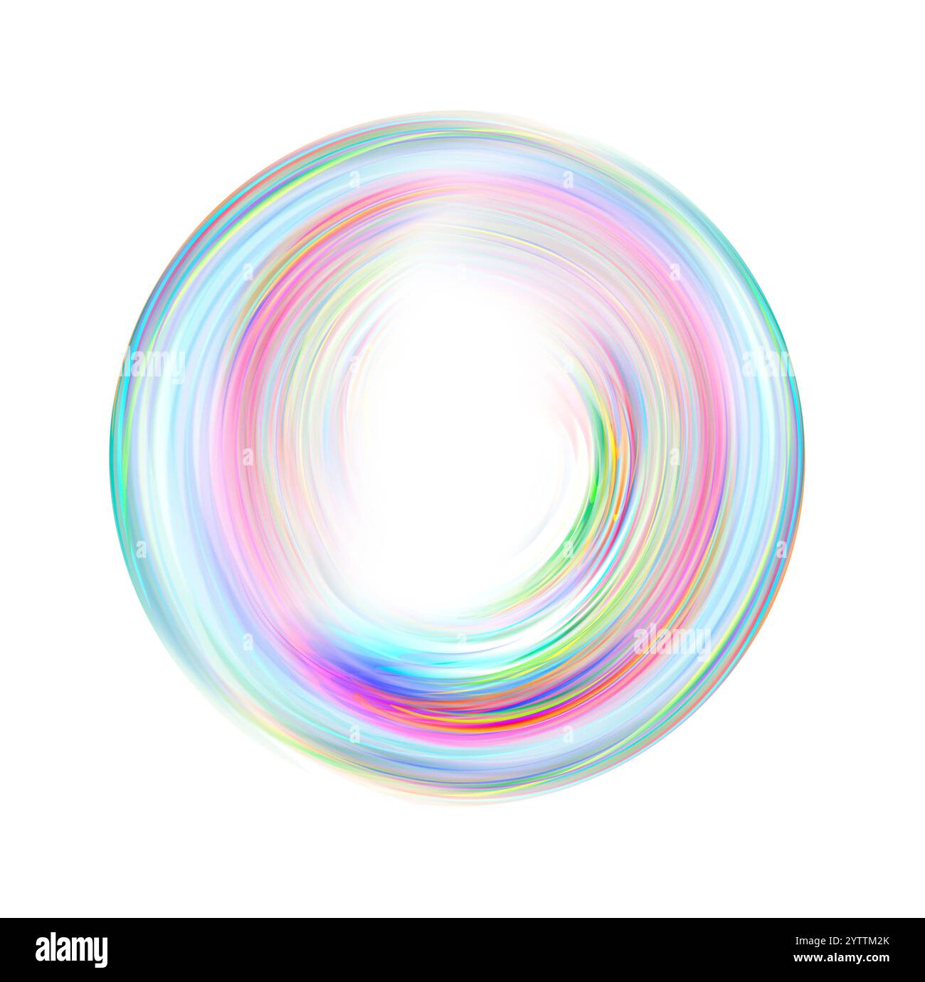 Logo circolare multicolore in movimento Foto Stock