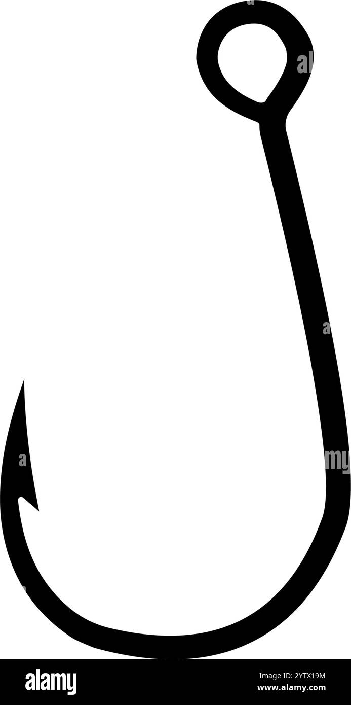 gancio per l'illustrazione del vettore di pesca Illustrazione Vettoriale