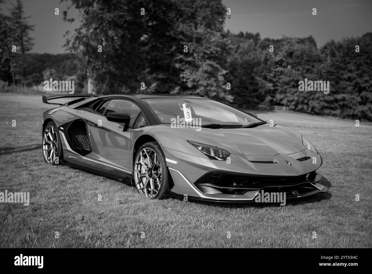 2019 Lamborghini Aventador SVJ LP770, in mostra al Salone Privé Concours d’Elégance tenutosi al Blenheim Palace. Foto Stock