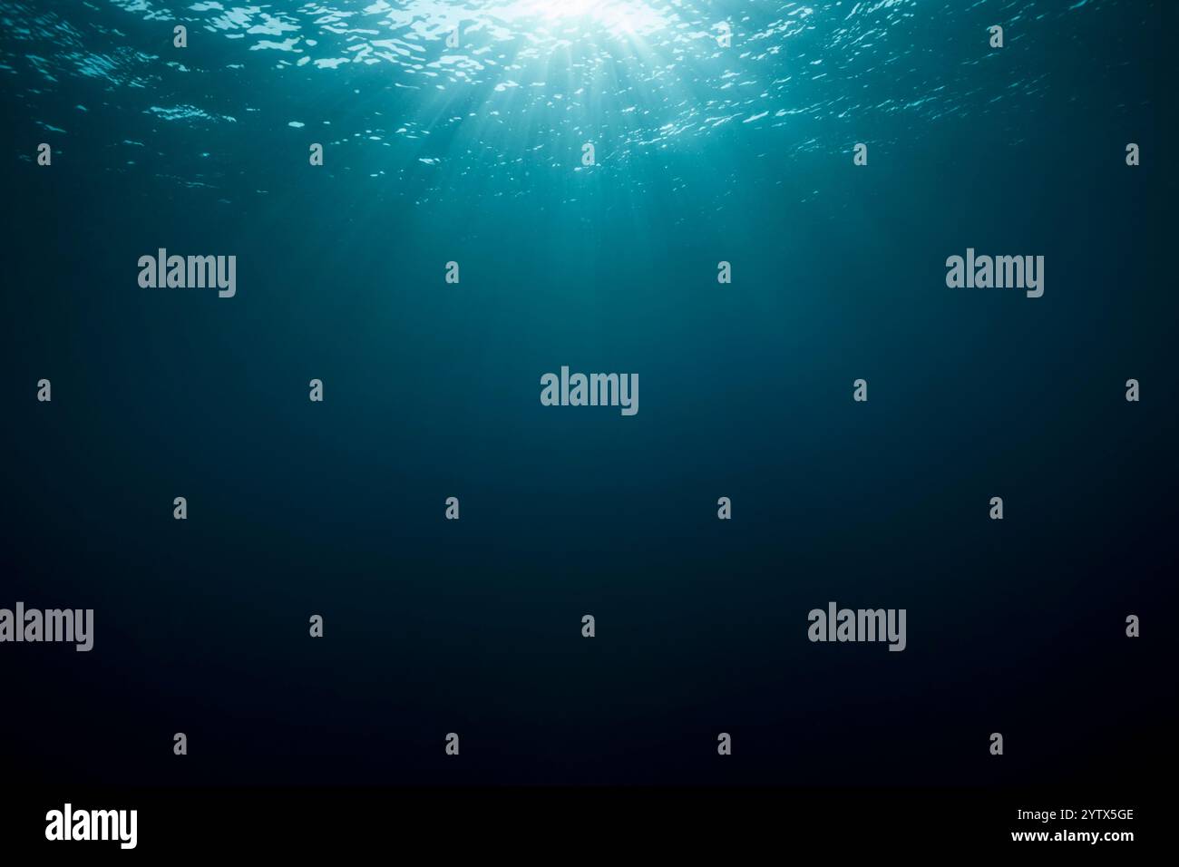 Vista di superficie di acqua, North Male Atoll, Oceano Indiano, Maldive Foto Stock