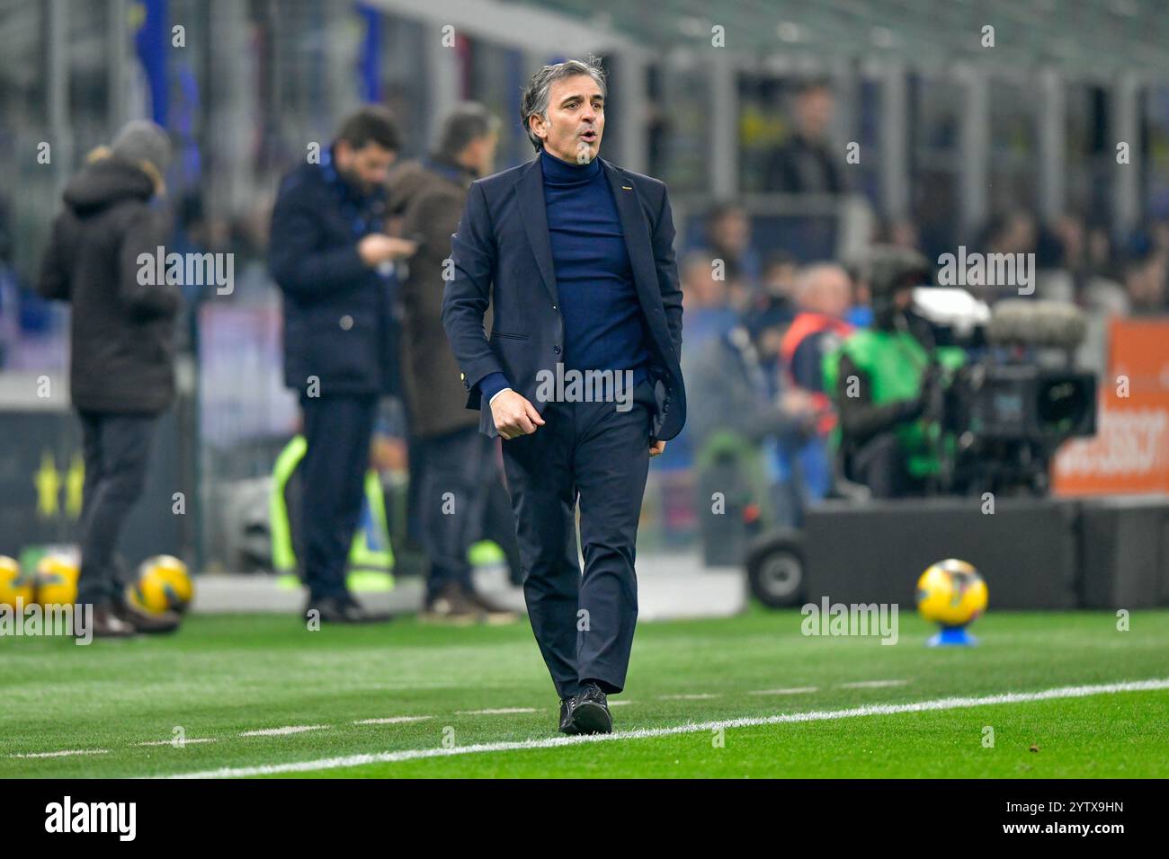 Milano, Italia. 6 dicembre 2024. L'allenatore Fabio Pecchia di Parma visto durante la partita di serie A tra Inter Milan e Parma al Giuseppe Meazza di Milano. Foto Stock