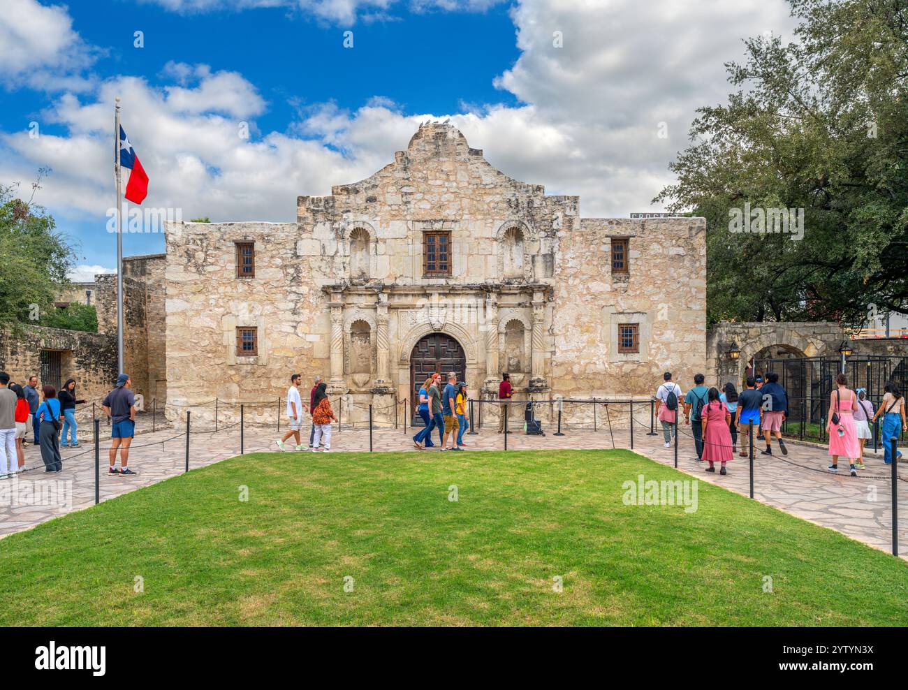 Missione Alamo, San Antonio, Texas, Stati Uniti Foto Stock