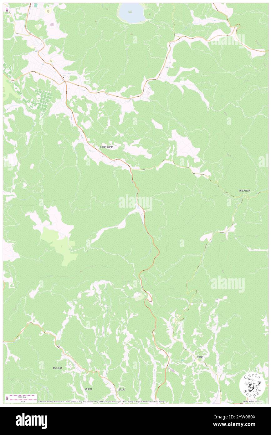 Kiyoura-damu, Satsumasendai Shi, JP, Giappone, Kagoshima, N 31 45' 22'', N 130 28' 8'', MAP, Cartascapes Map pubblicata nel 2024. Esplora Cartascapes, una mappa che rivela i diversi paesaggi, culture ed ecosistemi della Terra. Viaggia attraverso il tempo e lo spazio, scoprendo l'interconnessione del passato, del presente e del futuro del nostro pianeta. Foto Stock