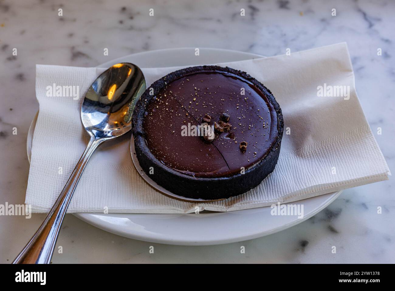 La delizia del cioccolato Foto Stock