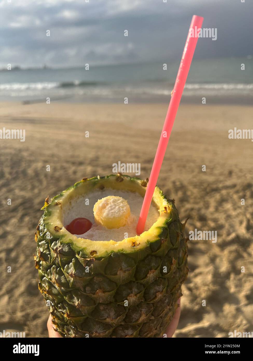Ananas di Porto Rico - Immagine stock catturata con smartphone