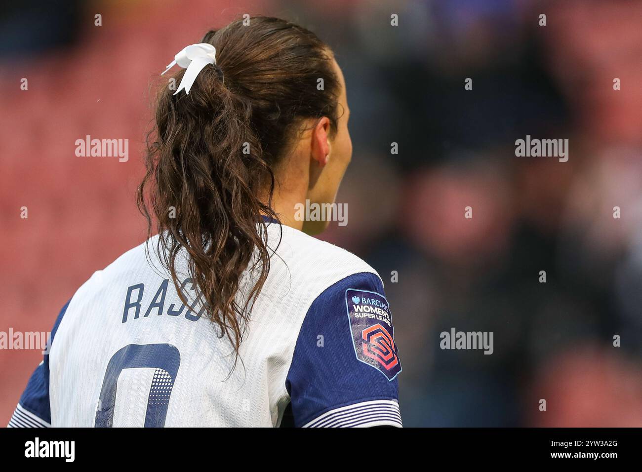 Londra, Regno Unito. 8 dicembre 2024. Hayley Raso durante il Tottenham Hotspur vs Everton nella WSL. Foto Stock